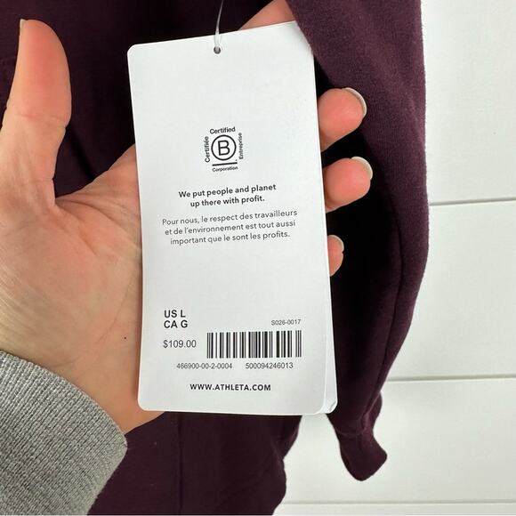 Athleta Retroplush Embroidered Hoodie Sweatshirt - Picture 4 of 9